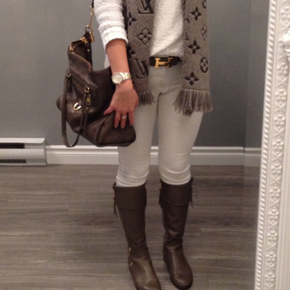 Louis Vuitton Empriente leather riding boots